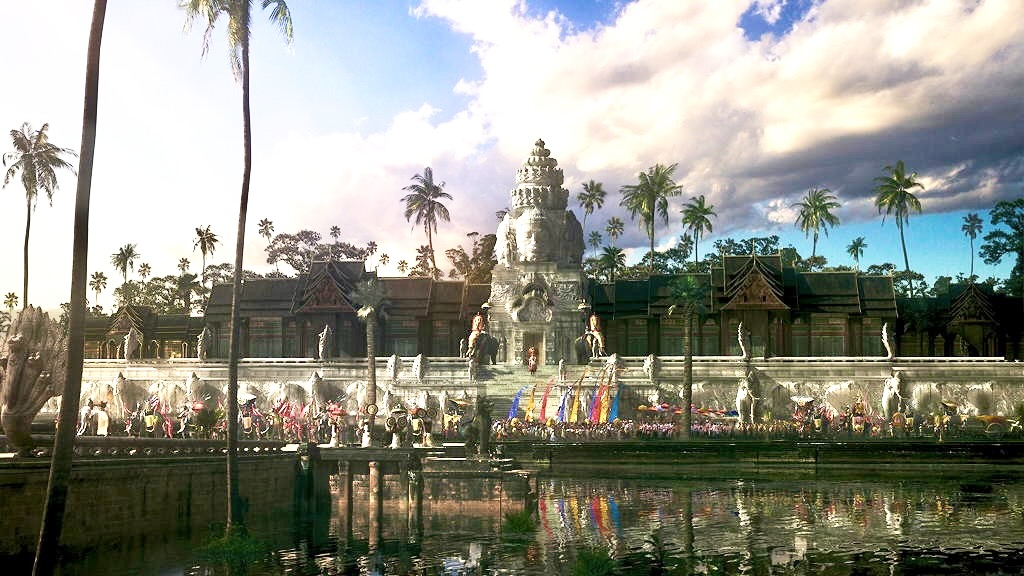 Angkor: The Lost Empire of Cambodia exhibition near Circa residences in Downtown Los Angeles