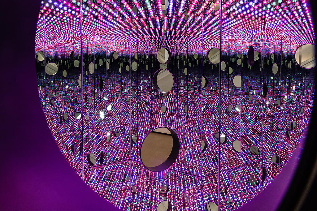 Kusama The Souls of Millions exhibition near Circa residences in Downtown Los Angeles