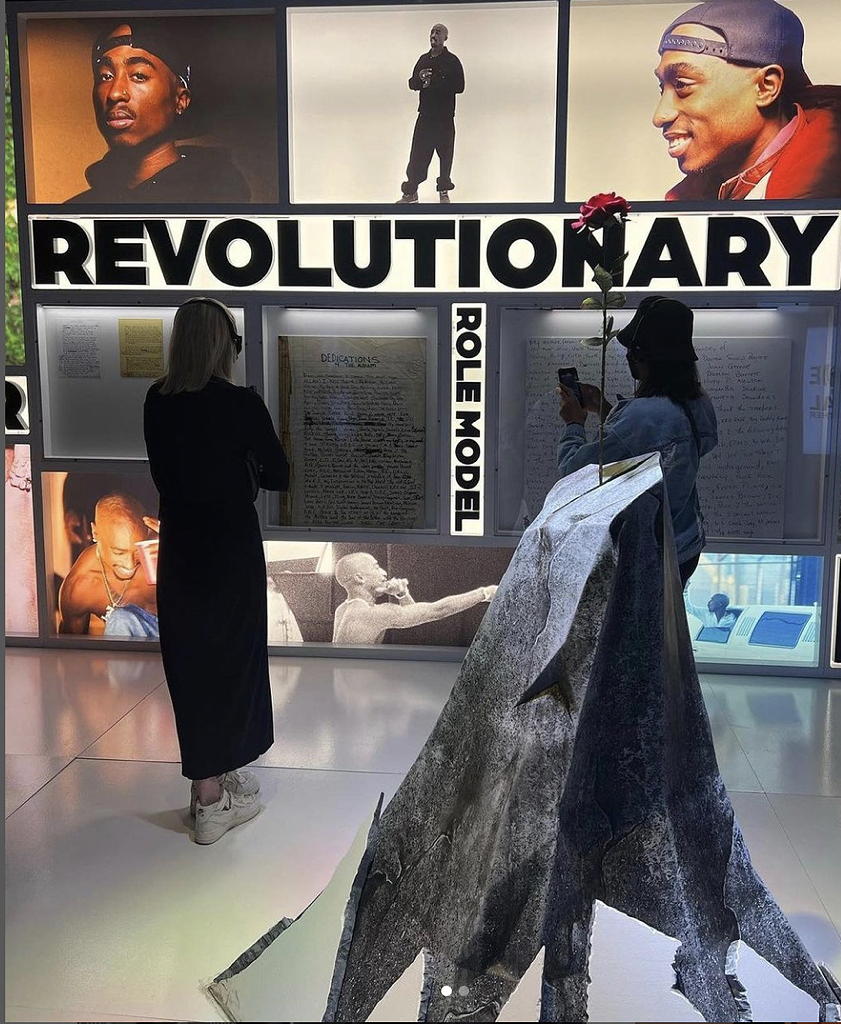 Tupac Shakur, Wake Me When I’m Free exhibition near Circa residences in Downtown Los Angeles