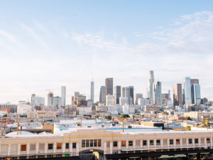 Rooftop Cinema Club Arts District outdoor movies near Circa residences in Downtown Los Angeles