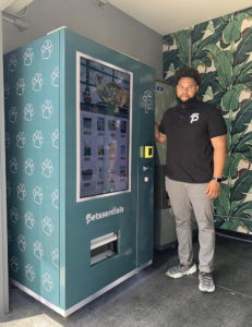 Petssentials Vending Machine at Circa residences in Downtown Los Angeles